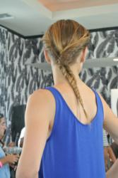Fishtail braid created using LASIO HYPERSILK Smoothing Balm and the NEW Soft Hold Spray